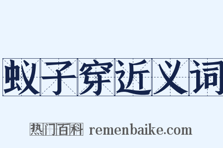 蚁子穿近义词是什么意思的图片